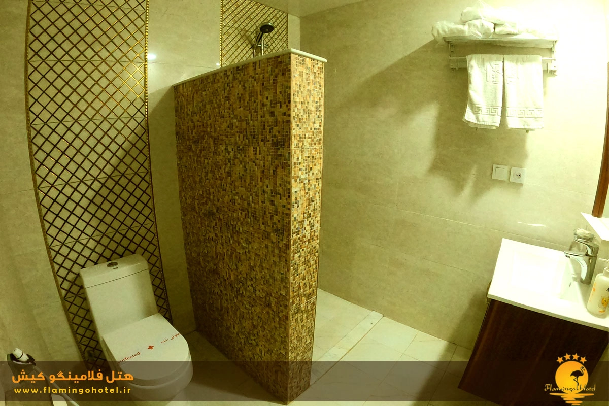 سرویس بهداشتی و حمام هتل فلامینگو کیش